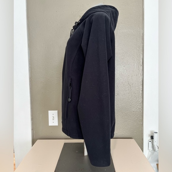 Cabela’s Black Softshell Hooded Jacket Women’s M Fleece Lined Outdoor Coat 2 - Picture 3 of 14